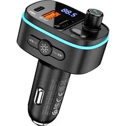 FM-трансмітер Hoco E62 Fast PD20W+QC3.0 BT FM Transmitter (756299) [85427] - мініатюра 3