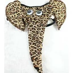 Труси чоловічі еротичні слоненя коричневі XL з елементами образу