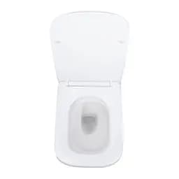 Підвісний унітаз Qtap Tern + інсталяція Qtap Nest 4 в 1 (квадратна клавіша Satin), Білий - мініатюра 6