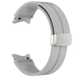 Ремінець для Samsung Galaxy Watch 4 44mm - сірий ширина кріплення 20мм силікон Watchbands Cls (W15-2WB12281122) - мініатюра 2