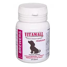 Кормова добавка VitamAll з пивними дріжджами, часником і кальцієм, для цуценят, 70 табл/70 г