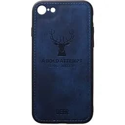 Чехол-накладка Toto Deer Shell With Leather Effect Case Apple iPhone 7/8/SE 2020 Dark Blue
