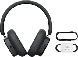 Накладні навушники Baseus Bowie H1i, Noise-Cancellation Wireless Headphones, BT5.3, 3.5mm, 600mAh, 100h, ANC, black - мініатюра 5
