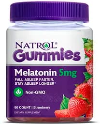 Натуральна добавка Natrol Melatonin Gummies 5 mg, 90 желейок - полуниця