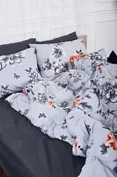 Комплект постільної білизни Moon&Star King Size 220x240 см наволочки 4х70х70 см Piwonie Gray Ranforce Elite - мініатюра 3