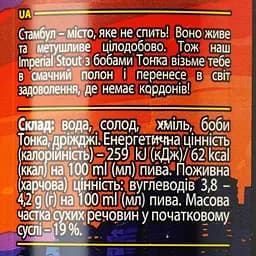 Пиво Forever Brewing co Turkish Night темне нефільтроване 7% з/б 0.5 л - мініатюра 3