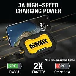 Портативний зарядний пристрій DeWalt ємністю 10 000 мАг з USB-C портом для iPhone 16/16 Plus/16 Pro - мініатюра 6