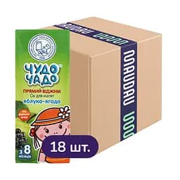 Упаковка сока Чудо-чадо Яблоко-ягода 3.6 л (200 мл x 18 шт.)