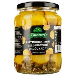 Патисони Natur Bravo слабокислі мариновані міні 720 мл (1999660)