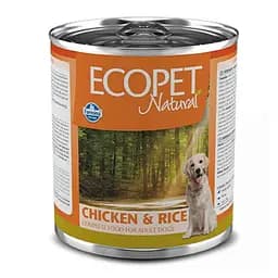 Консерва Farmina Ecopet Natural Dog Chicken&Rice с курицей и рисом для взрослых собак всех пород 300 г