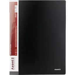 Папка з затиском Axent А4 з внутрішнім карманом чорна (1301-01-A)