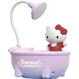 Дитяча настільна лампа Hello Kitty ванна фіолетова (068E)