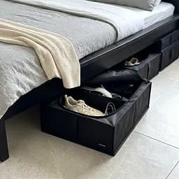 Кофр ORGANIZE для зберігання взуття та речей на 2 відділи 50*41*18 см (чорний) - мініатюра 6