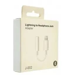 Переходник Apple аудио Lightning 3.5 J-002 белый