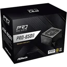 БЖ 650W ASRock PRO PRO-650G 120mm, 80+ Gold, Retail - мініатюра 5