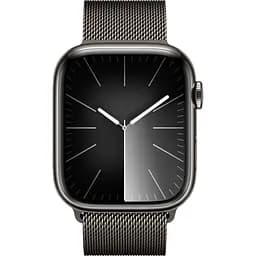 Смарт-годинник Apple Watch Series 9 GPS + Cellular 45mm Graphite Stainless Steel with Graphite Milanese Loop (MRMX3) [92677] - мініатюра 2