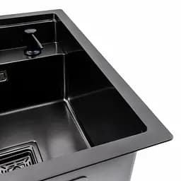 Кухонна мийка прихована чорна Platinum TZ 40x50, Чорний - мініатюра 7