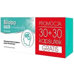 Натуральна добавка ActivLab Biloba, 60 капсул