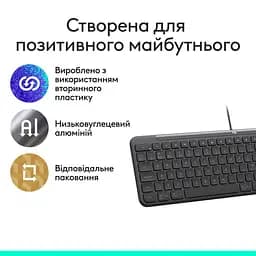 Клавіатура Logitech Signature Slim K620 Wired Keyboard for Business Graphite (920-013333) - мініатюра 5