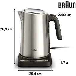 Електрочайник Braun WK 5205 BK (0X21010081) - мініатюра 4