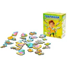 Дерев'яний магнітний пазл PuzzleOK Тваринки 29 елементів Puz-22930