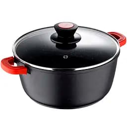 Кастрюля Bergner Chroma с крышкой 4.5 л 24 см (BG-30115-BK)