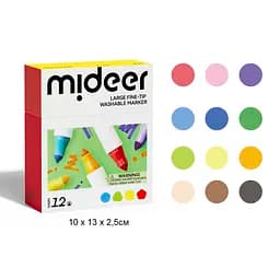 Набір маркерів Mideer 12 кольорів (MD1549) - мініатюра 2