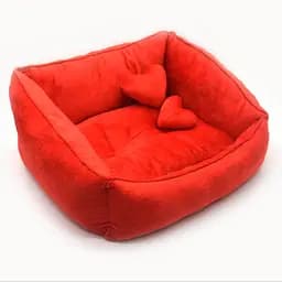 Лежак для котів та собак Zoo-hunt Ніжність червоний №2 405х535х230 мм