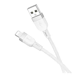 Кабель USB Hoco X109 Silicone Lightning 2.4 A 1 м для зарядки и синхронизации iPhone белый