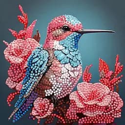 Алмазна мозаїка Маленька пташка Strateg ZAV1818-20, 18х18 см