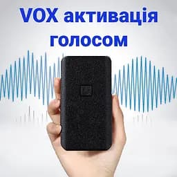 Диктофон з великим часом роботи до 500 годин Yescool E190, пам'ять 32 Гб, запис по датчику звуку, power bank (100219) - мініатюра 5