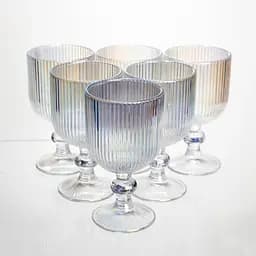 Набір келихів для вина 6 штук 220 мл винні келихи на ніжці скляні фужери для вина подарункові Yiwu HP-19-205