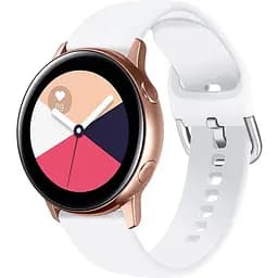 Силиконовый ремешок Watchbands белый для Samsung Galaxy Watch Active - размер L (WB0021NORMALWHITEA)