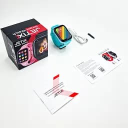 Дитячий GPS-годинник JETIX DF100 Pro Kids з вібродзвінком, 4G відеодзвінком і ліхтариком Блакитний - мініатюра 9