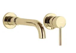 Смеситель для умывальника Rea Lungo Long + Box скрытого монтажа gold REA-B0370 Золотой