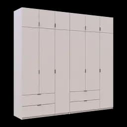 Шафа для одягу Doros Лукас Кашемір 3+3 ДСП 255х50х240 (42005112) - мініатюра 6