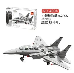 Конструктор Wange Винищувач F-15 Eagle Fighter  військова техніка авіація літак ,262 деталі - мініатюра 7