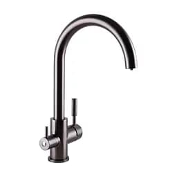 Змішувач для кухні під осмос Globus Lux GLLR-0333-11-graphite Чорний матовий