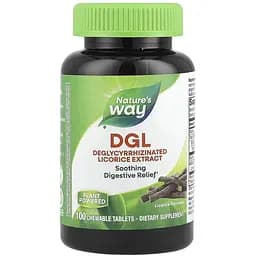 Корінь солодки Nature's Way DGL 100 жувальних таблеток