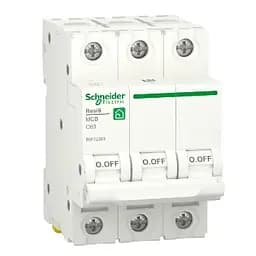 Автоматичний вимикач змінного струму Schneider RESI9 63А, 3P, крива C, 6кА
