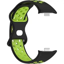 Ремінець DK для Xiaomi Mi Band 8 Pro Silicone Sport Band Nike (017600) (black / green) - мініатюра 2