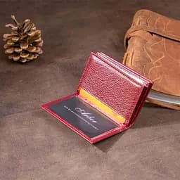 Жіночий шкіряний гаманець-візитниця ST Leather 10х6.5х1 см acs0015958 - мініатюра 8