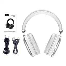 Навушники Hoco W35 Air Triumph BT headphones | BT5.3, AUX / TF, 45h | silver - мініатюра 3