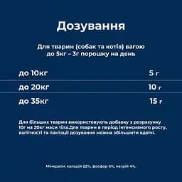 Вітамінно-мінеральна добавка для собак Dr.Clauder's Mineral & Fit Bonefort у період інтенсивного росту або для собак похилого віку 500 г - мініатюра 4