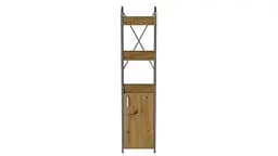 Етажерка 3/34 Ferrum-decor Серії Конект з тумбою 144x34x28 Сірий ДСП Артизан (FRD-104440) - мініатюра 4