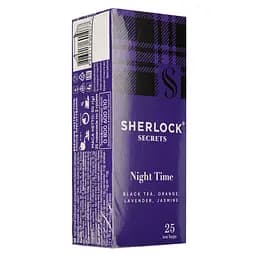 Чай чорний Sherlock Secrets Night Time 50 г (25  шт. х 2 г) (920160) - мініатюра 2