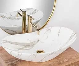 Умивальник Rea Royal 36x62,5 lava mat (REA-U8598), Матова - мініатюра 4
