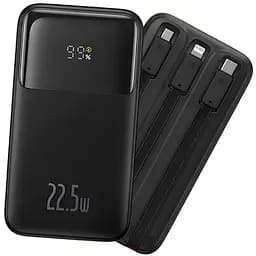 Зовнішній акумулятор Baseus Power Bank Comet Series Triple-Cable 20000mAh 22.5W (PPMD2-20) Black - мініатюра 2