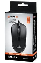 Миша Real-EL RM-211 USB Black (EL123200001) - мініатюра 6