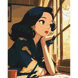 Картина по номерам Brushme Воспоминания в окне 40x50 см